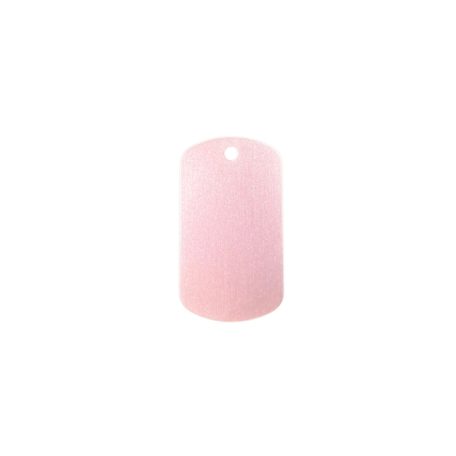 Gravírozott Fém Kulcstartó rózsaszín festett közepes (29x50 mm)